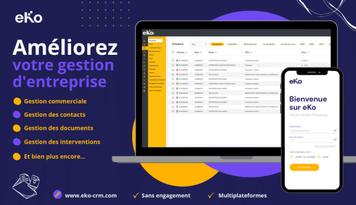 🔍 Vous cherchez une solution complète pour gérer votre entreprise ? Découvrez eKo : la réponse à vos besoins ! 💼