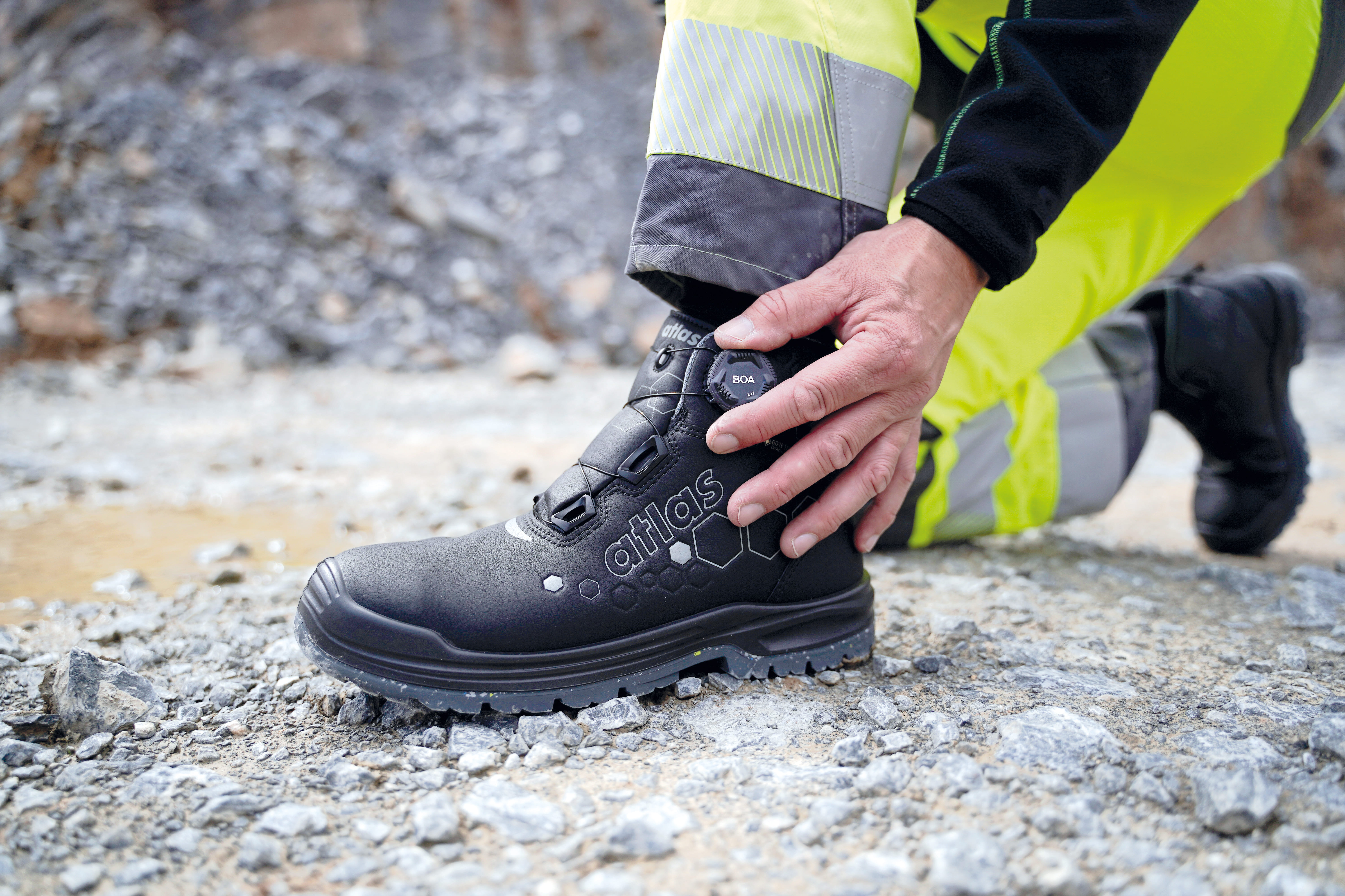 Atlas Safety Shoes et Trenois Decamp pour L‘excellence Gore Tex Extraguard !
