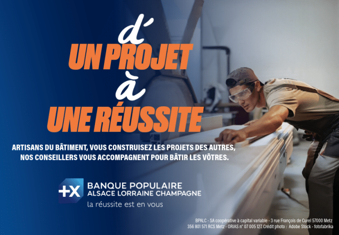 Banque Populaire Alsace Lorraine Champagne, acteur clé de l’économie régionale, soutient et encourage l’audace de tous ceux qui entreprennent