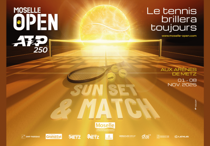 SUN SET & MATCH ! Découvrez l’affiche de l’édition 2025 du Moselle Open