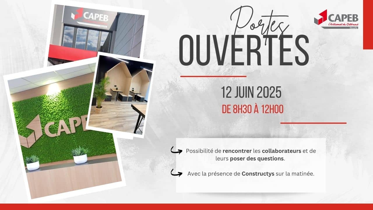 Portes ouvertes à la CAPEB Moselle – Rendez-vous le 12 juin !