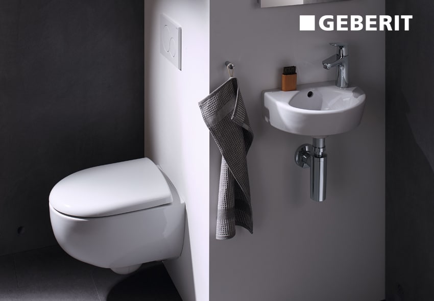 Le bâti-pack Geberit représente une solution tout-en-un pour l’installation d’un WC suspendu