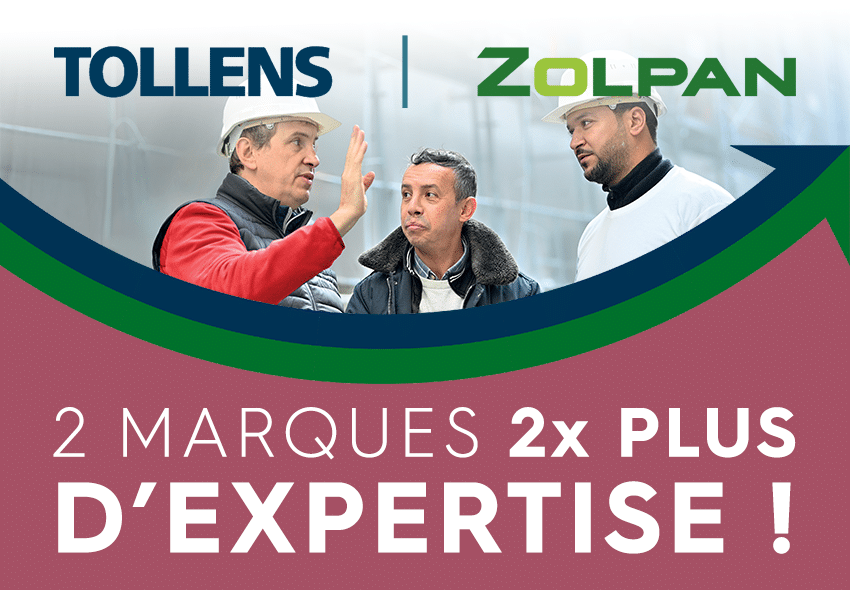 Tollens & Zolpan : 2x plus de solutions peinture, façade, isolation, revêtements mur & sol, outillage