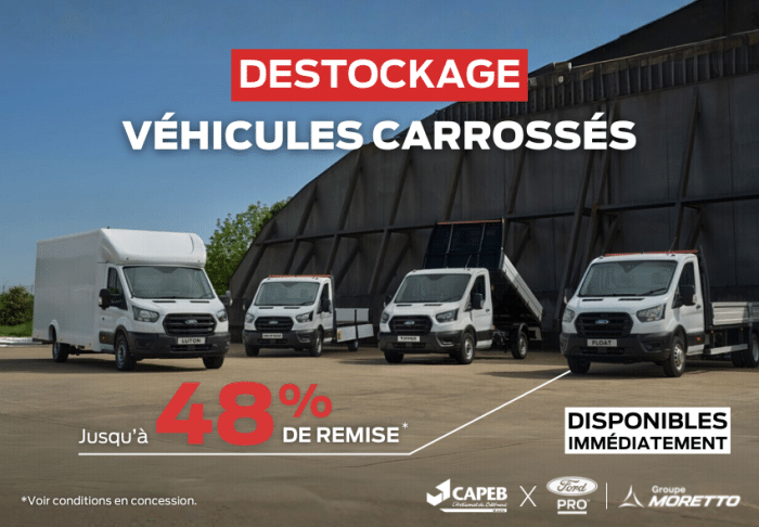 Profitez d’une offre exceptionnelle de déstockage dans les concessions Ford – Moselle du Groupe Moretto !
