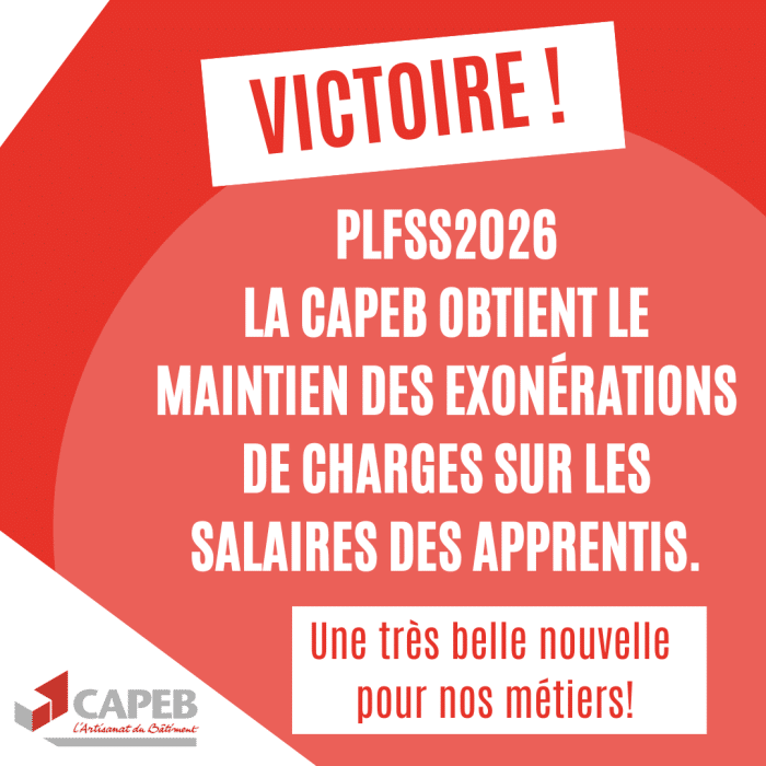 Apprentissage : Une première victoire pour nos entreprises