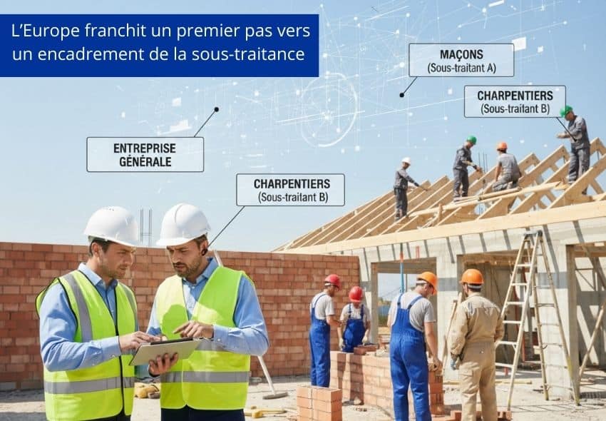 L&rsquo;Europe franchit un premier pas vers un encadrement de la sous-traitance