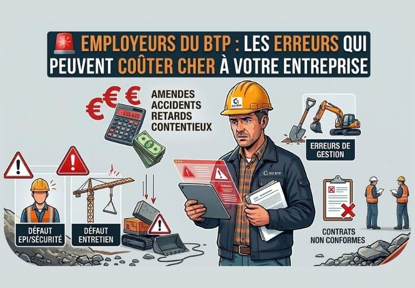 🚨 Employeurs du BTP : les erreurs qui peuvent coûter cher à votre entreprise