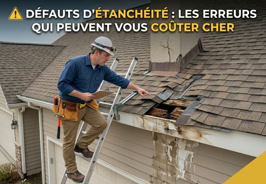 ⚠️ Défauts d’étanchéité : les erreurs qui peuvent vous coûter cher