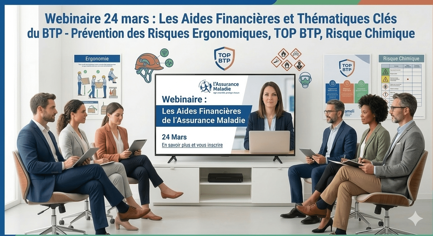 Santé–sécurité : un webinaire pour tout savoir sur les aides disponibles