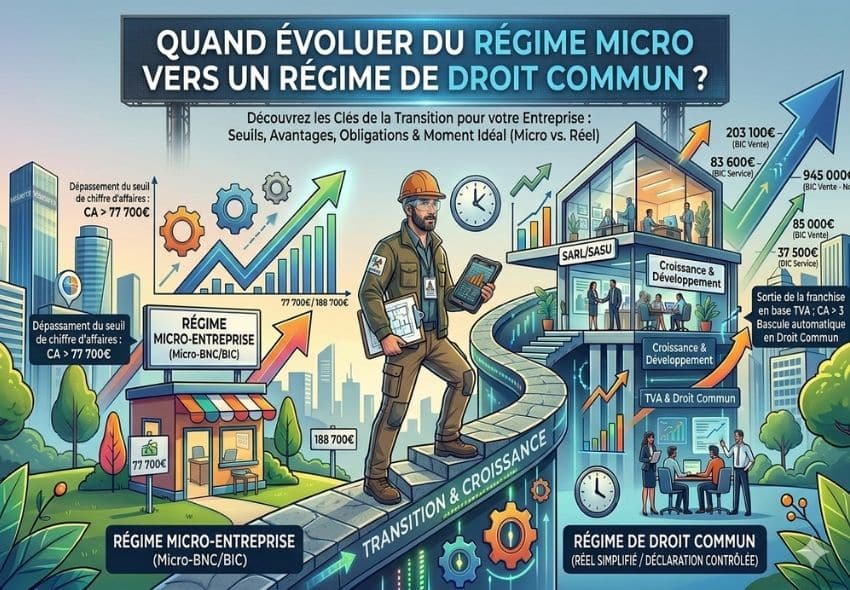 Quand évoluer du régime micro vers un régime de droit commun ?