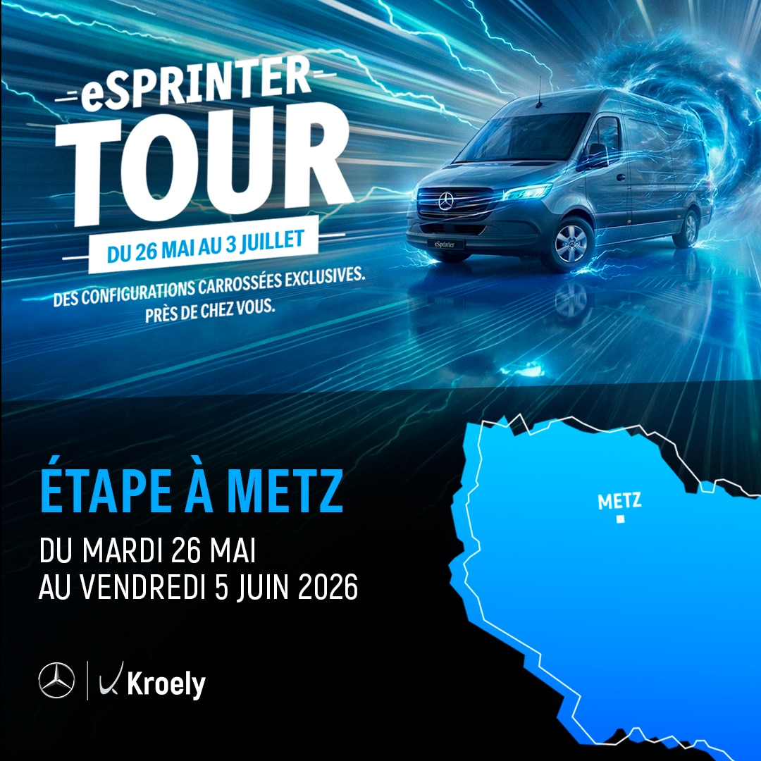 L’eSprinter Tour fait étape chez Mercedes-Benz Kroely Metz