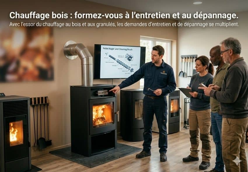 🔥 Chauffage bois : formez-vous à l’entretien et au dépannage