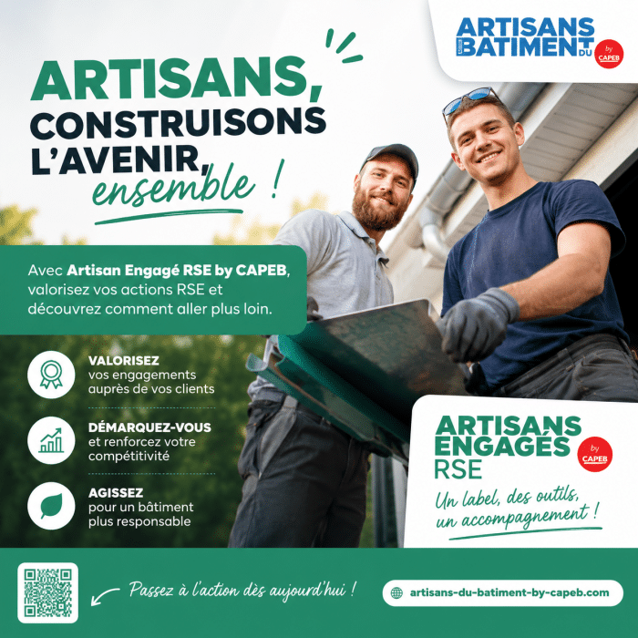 Anticipez les nouvelles exigences des marchés publics avec le nouveau label Artisan Engagé RSE