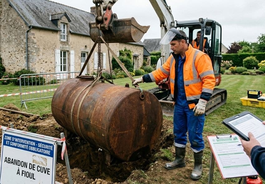 Abandon des cuves à fioul : Garantissez la conformité de vos interventions