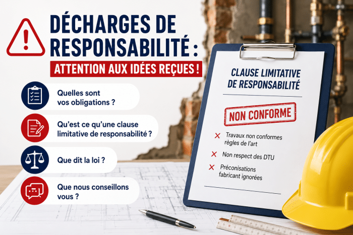 Décharges de responsabilité : attention aux idées reçues !