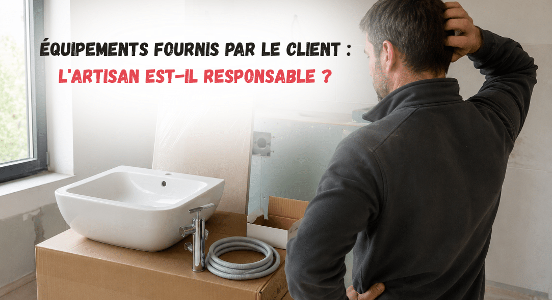 Équipements fournis par le client : l&rsquo;artisan est-il responsable ?