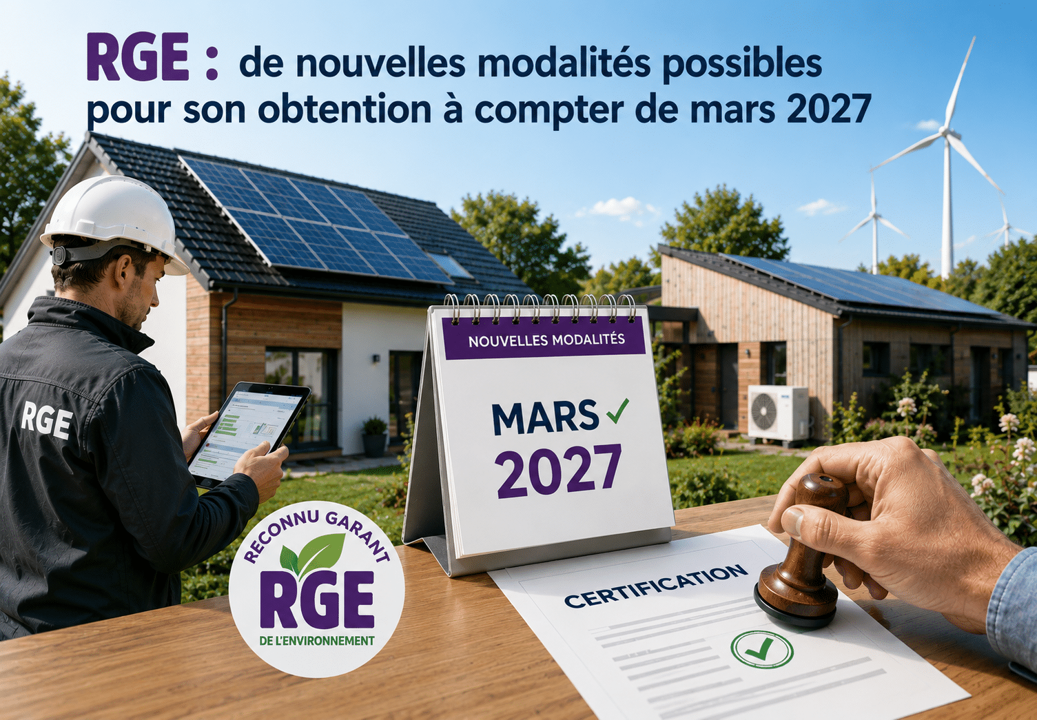 RGE : de nouvelles modalités possibles pour son obtention à compter de mars 2027