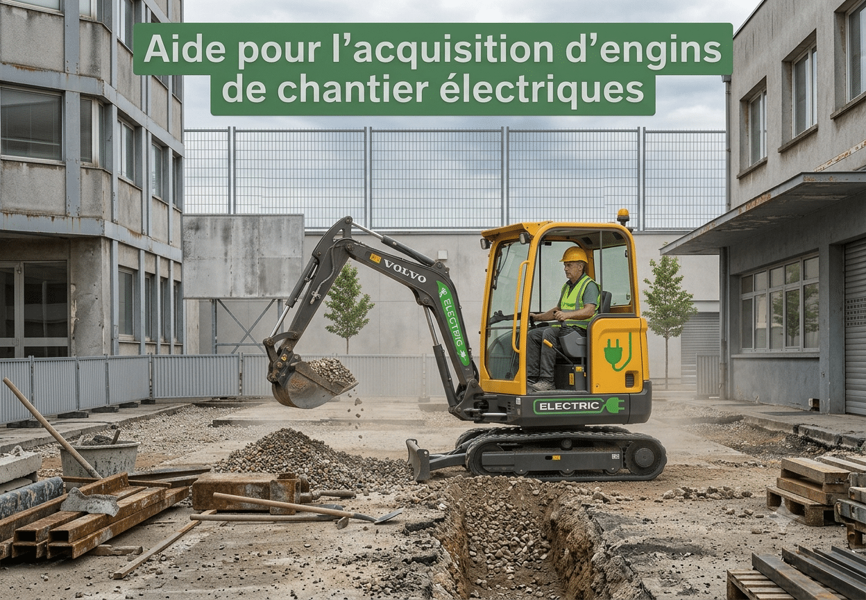 Aide pour l&rsquo;acquisition d&rsquo;engins de chantier électriques