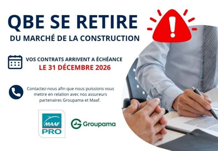 QBE résilie tous ses contrats d&rsquo;assurance décennale : Quelles conséquences si vous êtes concernés ?