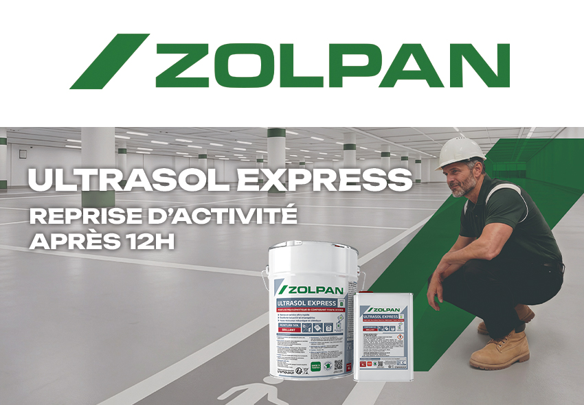 ULTRASOL EXPRESS : une nouveauté ZOLPAN pour vos sols intérieurs et extérieurs