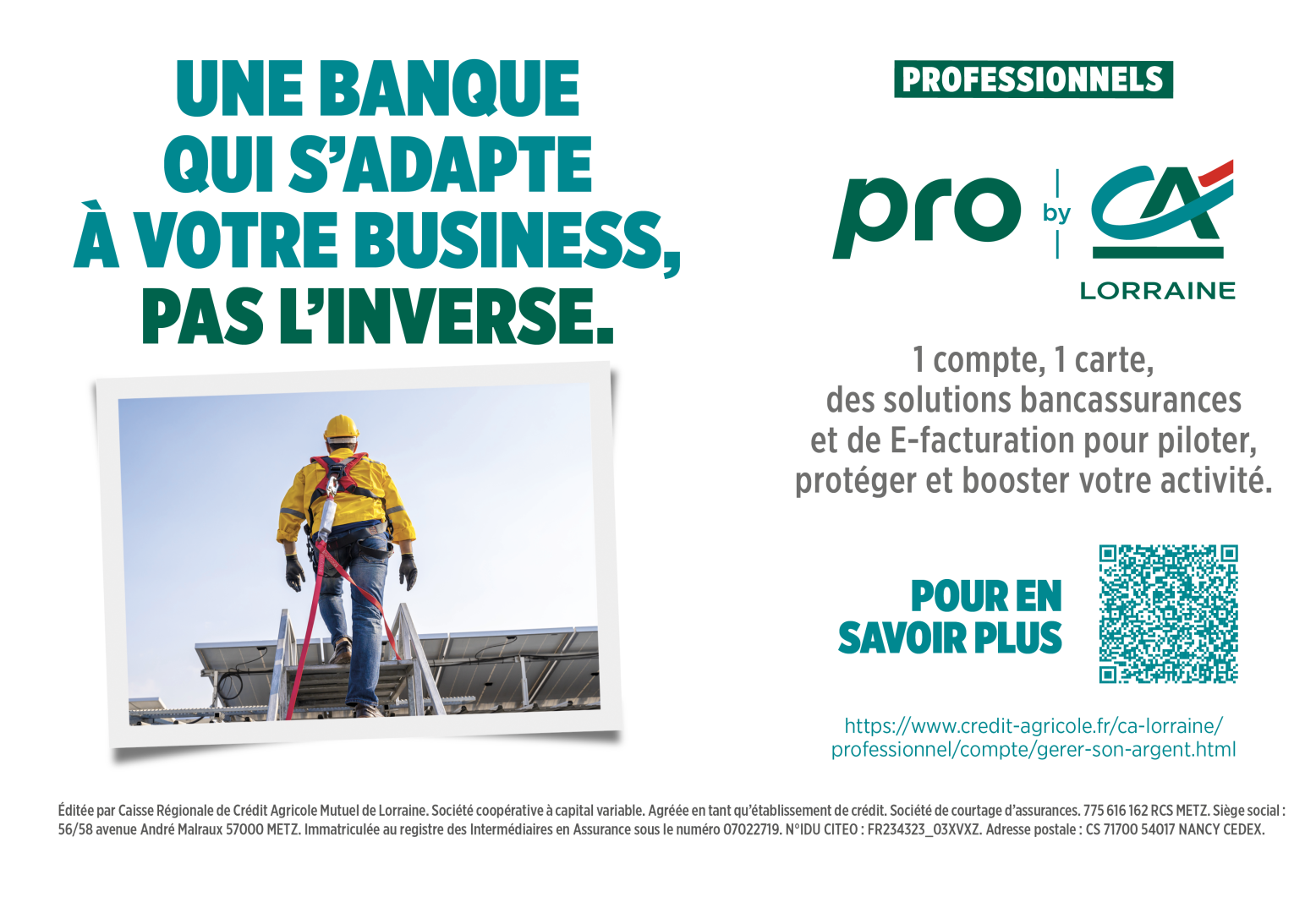 Une offre bancaire pensée pour les professionnels