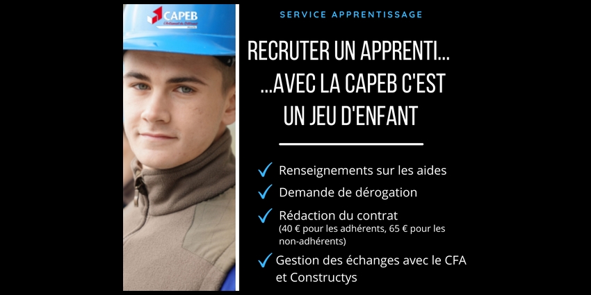 ⚠️ NOUVEAU : Ouverture d’un Service Apprentissage à la CAPEB Moselle ❗
