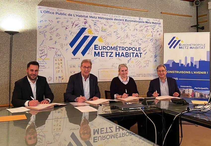 La CAPEB Moselle a signé la charte avec Eurométropole Metz Habitat
