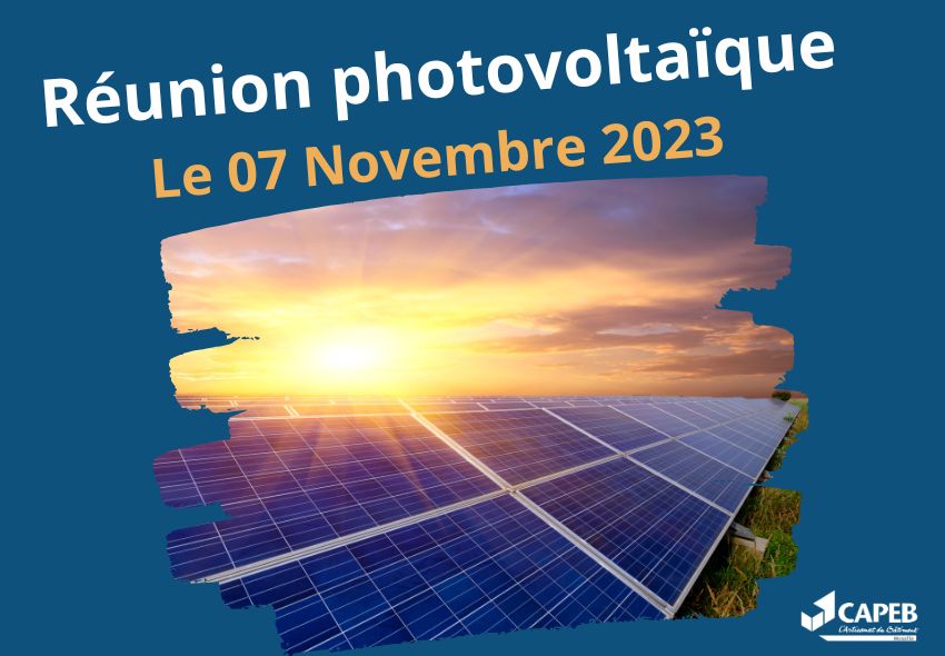 Participez à notre réunion sur le photovoltaique !