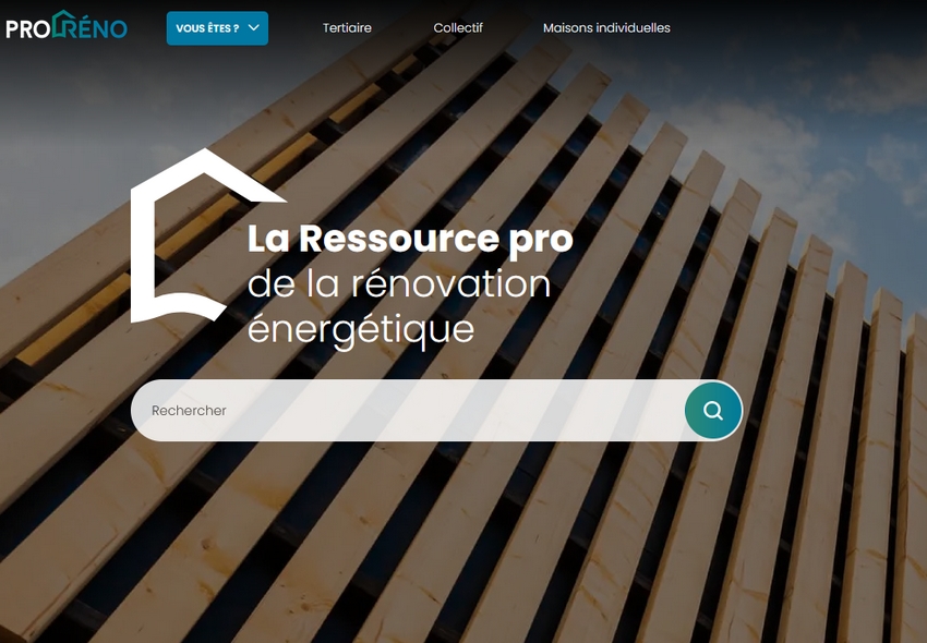 Une nouvelle plateforme « Pro’RÉNO » pour les professionnels de la rénovation énergétique