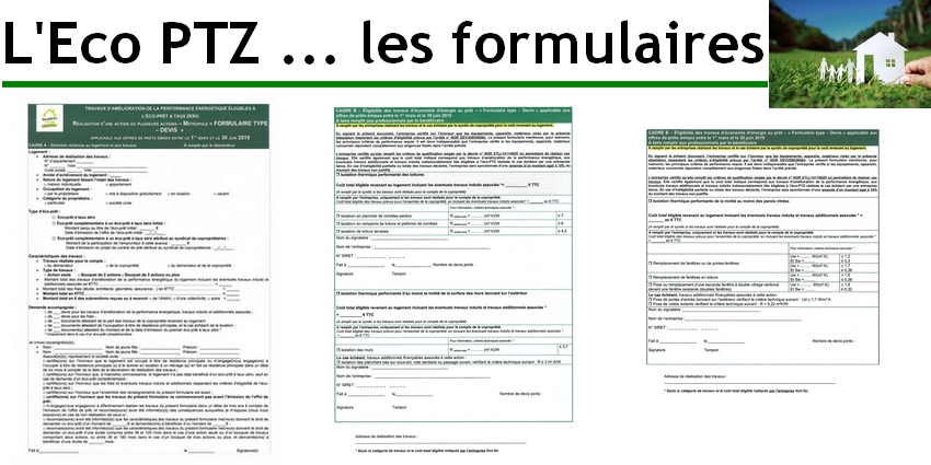 Eco PTZ : les formulaires types sont publiés